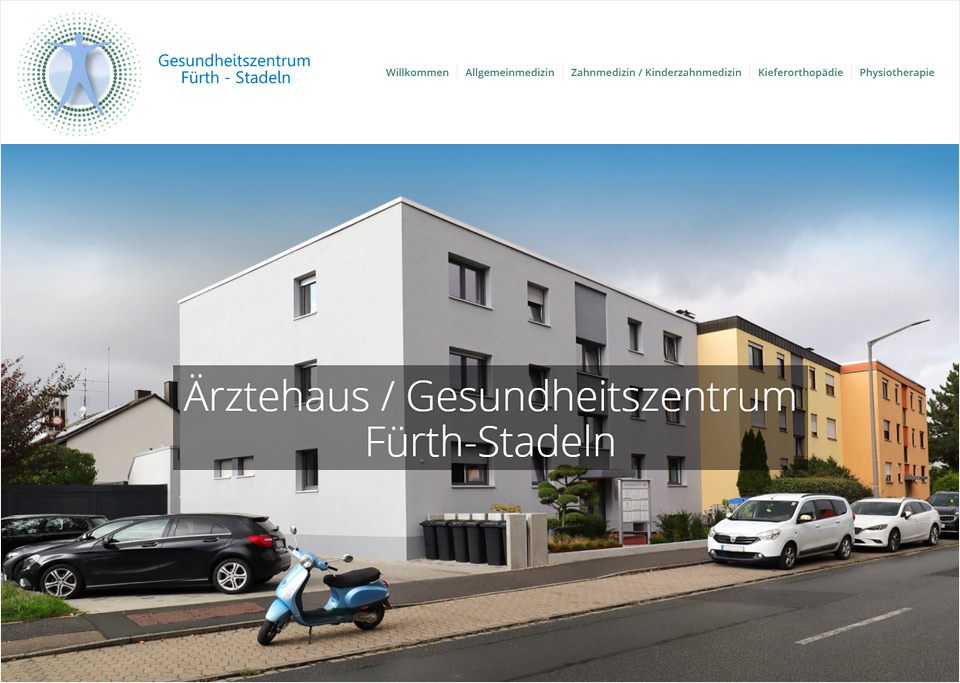 Homepage-Erstellung für Gesundheitszentrum Fürth-Stadeln, 90765 Fürth