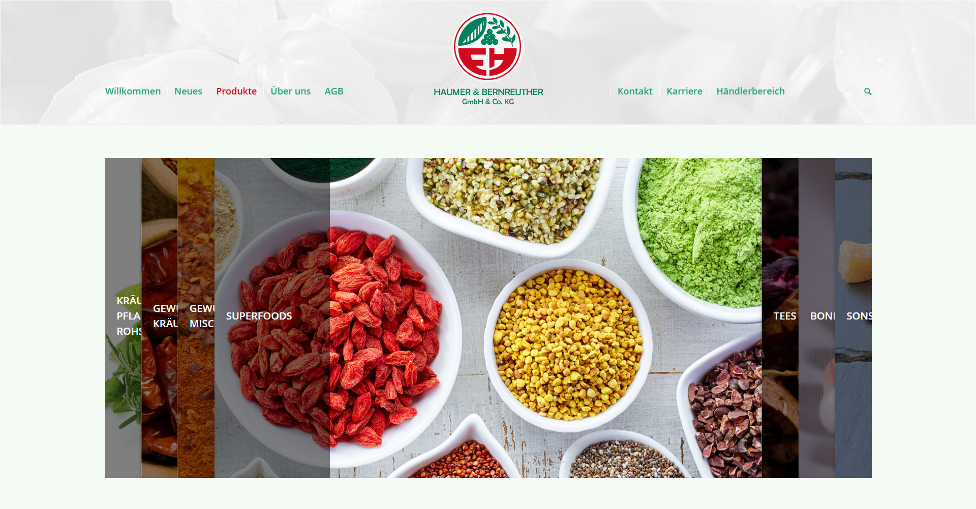 Online-Shop für Haumer & Bernreuther GmbH & Co. KG, 97355 Abtswind