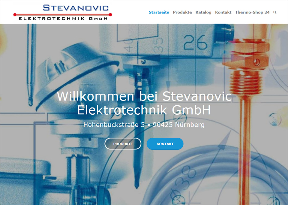 Homepage-Erstellung für Stevanovic Elektrotechnik GmbH, 90425 Nürnberg