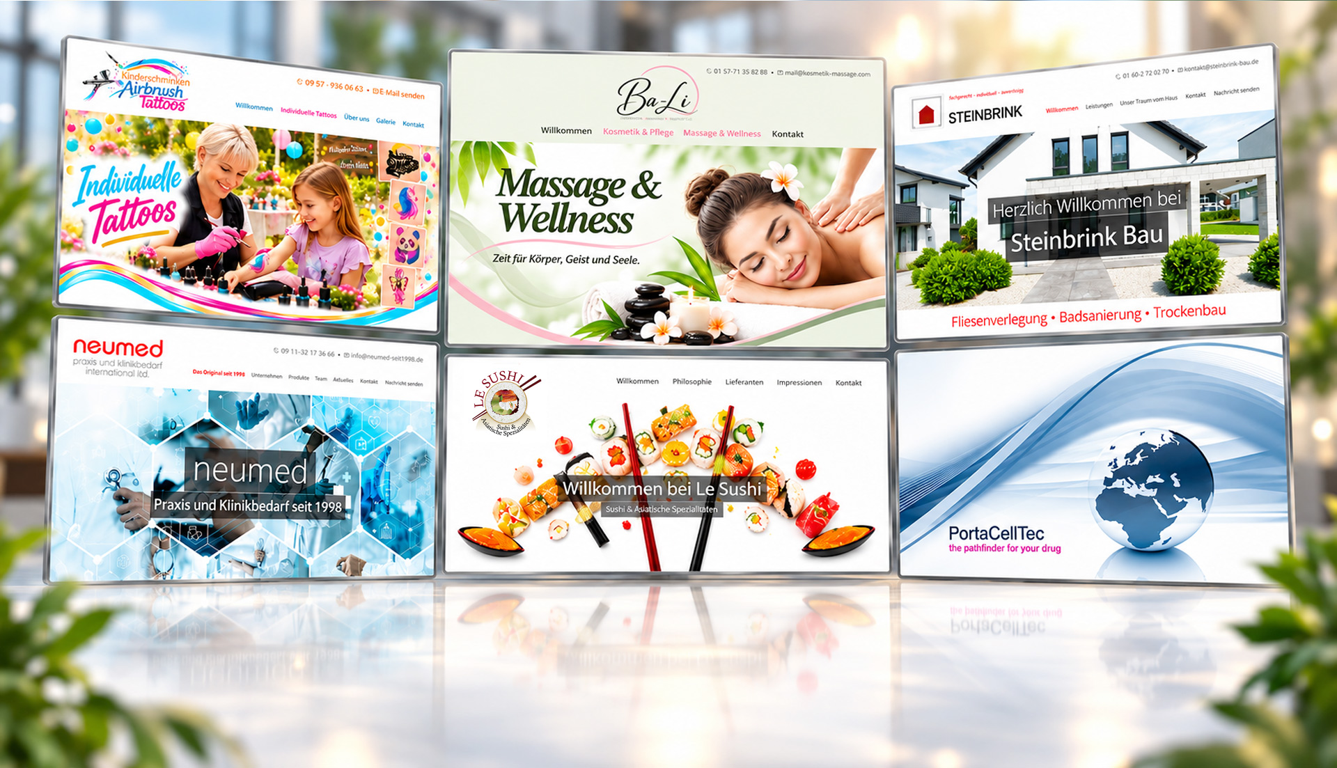Webdesign Referenzen Kundenprojekte Fürth Nürnberg Erlangen
